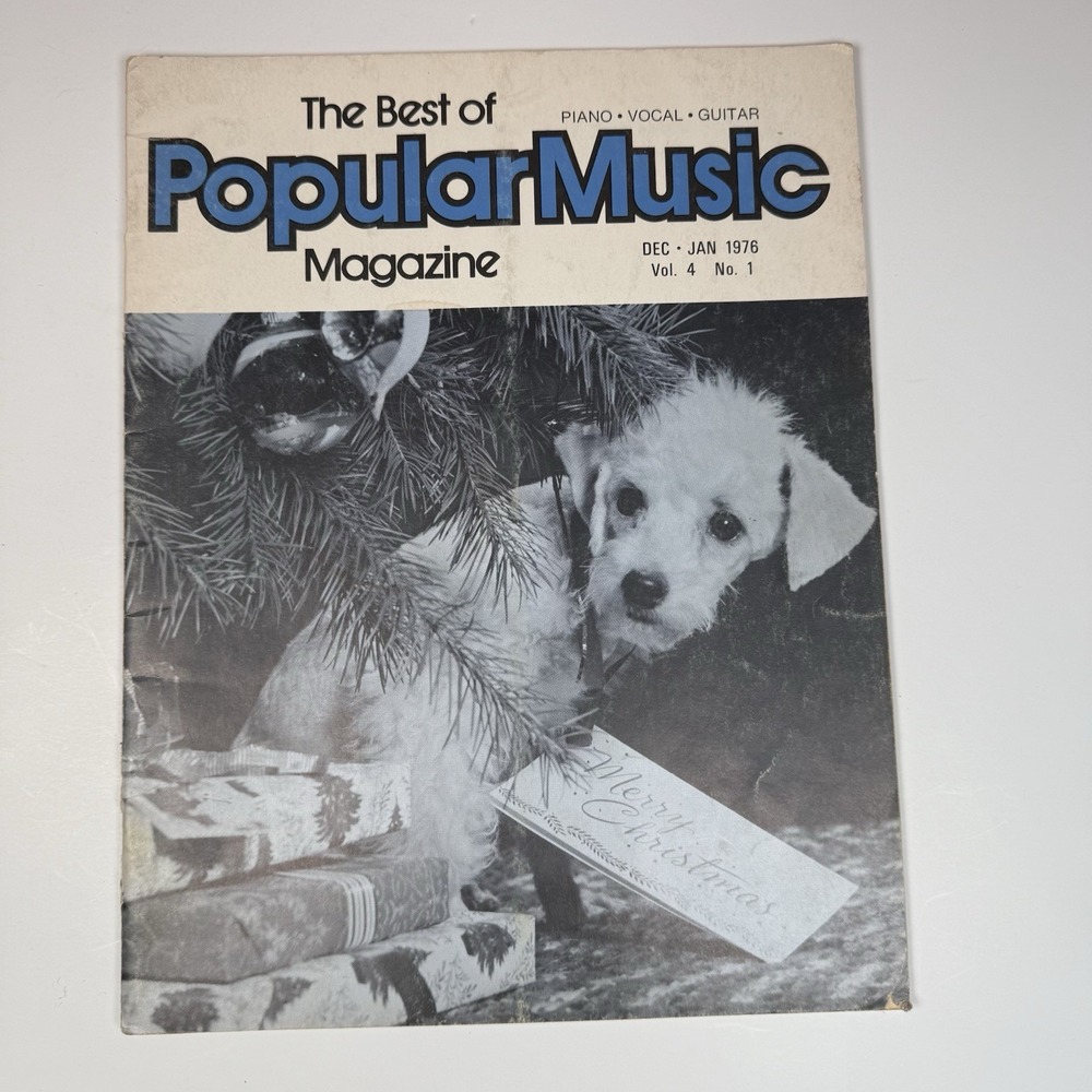 The Best Of Popular Music Magazine Dec Jan 1976 Vol‎ 4 #1 Piano Vocal Guitar Vtg
